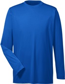 UltraClub Mens Cool & Dry Performance LS T-Shirt ROYAL Primary