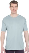 UltraClub Mens Youth Cool & Dry Sport T-Shirt GREY Primary