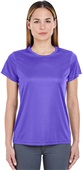 UltraClub Ladies Cool & Dry Sport TShirt PURPLE Primary