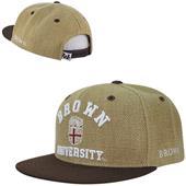 Brown University Heavy Jute Snapback Cap