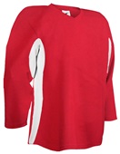 Pearsox House League Hockey Jersey SCARLET/WHITE STRIPES Primary