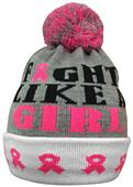 Pearsox Fight Like A Girl Pink Ribbon Beanie Hat Pearsox Fight Like A Girl Pink Ribbon Beanie Hat