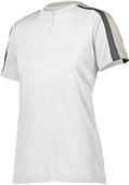 Womens 2-Button, 2-Color, Wicking Softball Jerseys