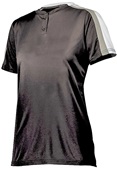 Womens 2-Button, 2-Color, Wicking Softball Jerseys