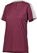 Womens 2-Button, 2-Color, Wicking Softball Jerseys