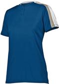 Womens 2-Button, 2-Color, Wicking Softball Jerseys