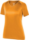 Augusta Womens Girls Attain Wicking Raglan Sleeve Tee Shirt POWER ORANGE Primary