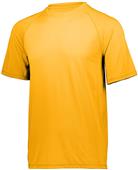 Adult Youth Wicking Poly/Spandex Short SleeveT Shirt (22 - Colors) LIGHT GOLD Primary