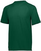 Adult Youth Wicking Poly/Spandex Short SleeveT Shirt (22 - Colors) FOREST Primary
