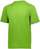 Adult Youth Wicking Poly/Spandex Short SleeveT Shirt (22 - Colors) LIME Primary