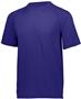 Adult Youth Wicking Poly/Spandex Short SleeveT Shirt (22 - Colors) PURPLE Primary