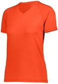 Womens Girls Wicking Softball/Sports V-Neck Shirt 