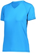 Womens Girls Wicking Softball/Sports V-Neck Shirt 