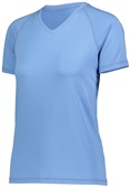 Womens Girls Wicking Softball/Sports V-Neck Shirt 