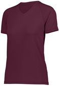 Womens Girls Wicking Softball/Sports V-Neck Shirt 