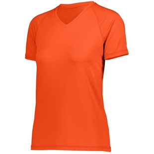 Womens Girls Wicking Softball/Sports V-Neck Shirt 
