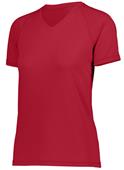 Womens Girls Wicking Softball/Sports V-Neck Shirt 