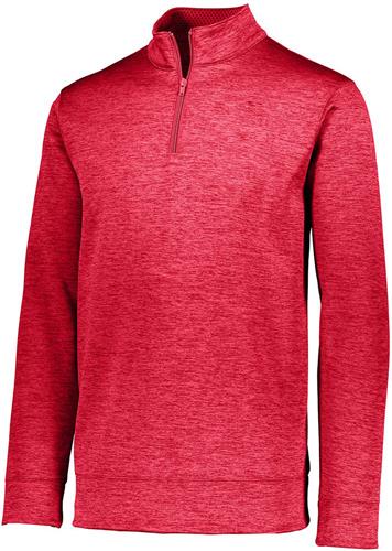  Adult 1/4 Zip Heathered Pullover Warm-Up. Decorated in seven days or less.