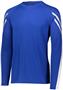 Adult/ Youth Long Sleeve Volleyball Shirt (Black,Kelly,Maroon,Navy,Orange,Royal,Red,Gold,White) ROYAL/WHITE Primary