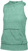 Womens (WXS) Hooded, Front Pouch,Tagless Racerback Tank Top 