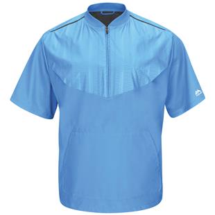 majestic men's cool base short sleeve training jacket