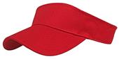 Youth Adjustable Cotton Sports Twill Visor (Scarlet,Royal or Navy)
