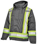 Work King Lined 5-In-1 Safety Jacket