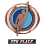 BRONZE MEDAL/ULTIMATE 6TH PLACE NECK RIBBON