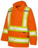 Work King 300D Safety Rain Jacket