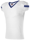 Alleson Adult/Youth Pro Flex Cut Football Jersey WHITE/NAVY Primary