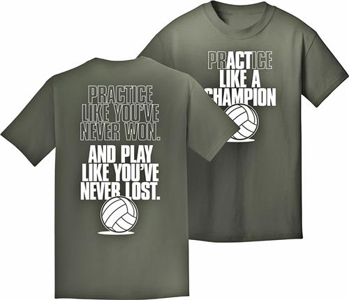 Utopia Adult Like A Champion Black Volleyball T Shirt S