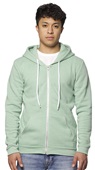 Royal Apparel Unisex Fashion Fleece Zip Hoodie 3150 HEATHER SAGE Primary