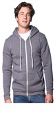 Royal Apparel Unisex Fashion Fleece Zip Hoodie 3150 HEATHER CHARCOAL Primary