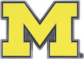 Fan Mats NCAA Michigan Colored Vehicle Emblem