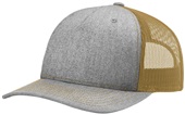 Richardson 112FP Five Panel Trucker HEATHER GREY/AMBER GOLD Primary