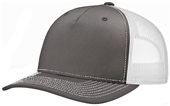 Richardson 112FP Five Panel Trucker CHARCOAL/WHITE Primary