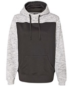 J America Melange Color Blocked Hoodie