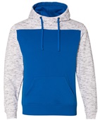 J America Melange Color Blocked Hoodie