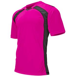 V Neck Soccer Jersey  High-Quality Pink Soccer Shirt - Lightningwear