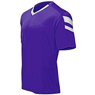 Purple Balck Stripe Training Jersey Women Design Soccer Wear Cheap