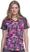 Cherokee Infinity Womens V-Neck Colorblock Top Cherokee Infinity Womens V-Neck Colorblock Top