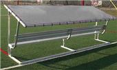 Pevo Sports Covered Aluminum Canopy Bench Pevo Sports Covered Aluminum Canopy Bench