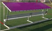 Pevo Sports Covered Aluminum Canopy Bench Pevo Sports Covered Aluminum Canopy Bench