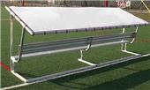 Pevo Sports Covered Aluminum Canopy Bench