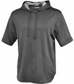 Pennant Adult Youth Short Sleeve Warmup Hoodie BLACK Primary