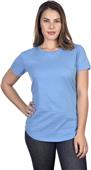 Cotton Heritage Ladies Slubby Scallop Bottom Tee Cotton Heritage Ladies Slubby Scallop Bottom Tee
