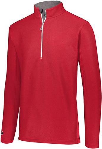  Adult 1/2 Zip Pocketed Pullover (Black,Carbon,Navy,Royal,Red). Decorated in seven days or less.