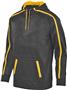 Augusta Adult Tonal Heather Hoodie (Purple,Black,Graphite,Purple,Silver,Navy Royal) BLACK/GOLD Primary