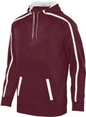 Augusta Adult Tonal Heather Hoodie (Purple,Black,Graphite,Purple,Silver,Navy Royal) MAROON/WHITE Primary