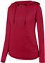 Augusta Ladies Shadow Tonal Heather Hoodie 2907 RED Primary